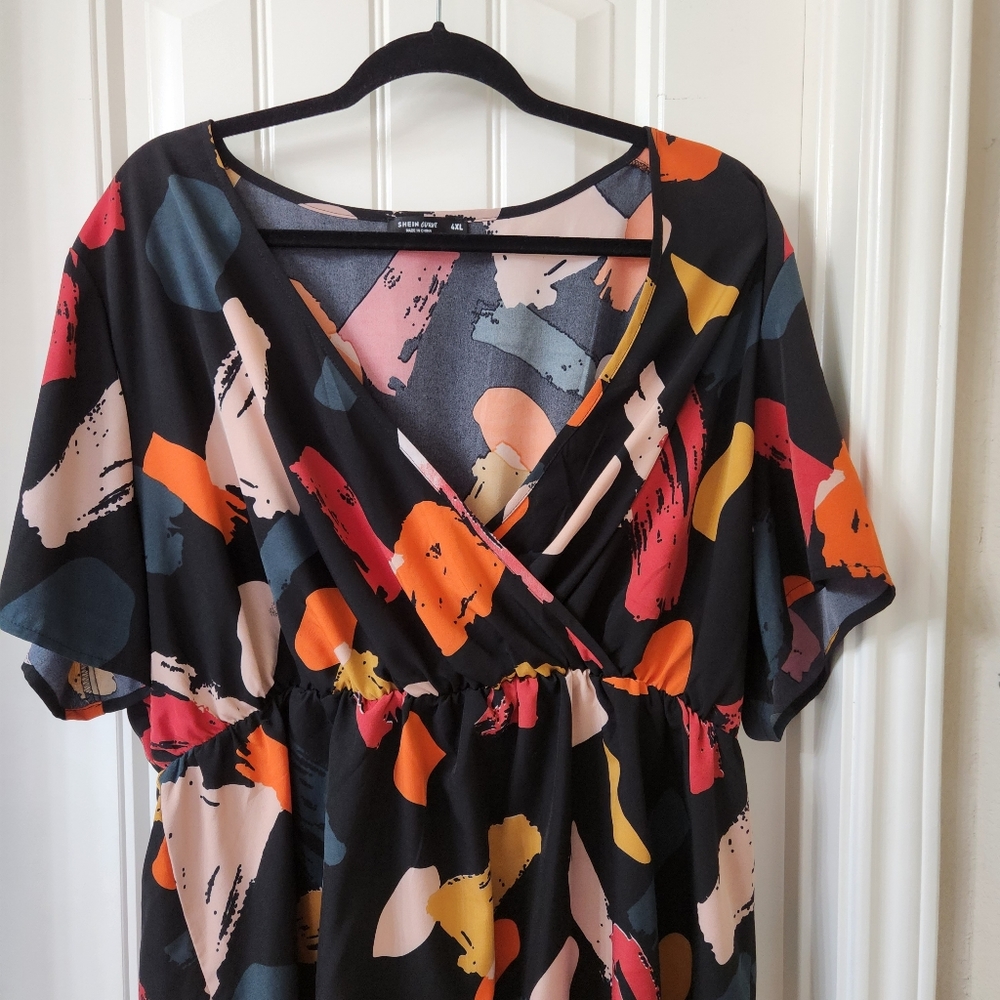 Shein Paint Swatch Blouse